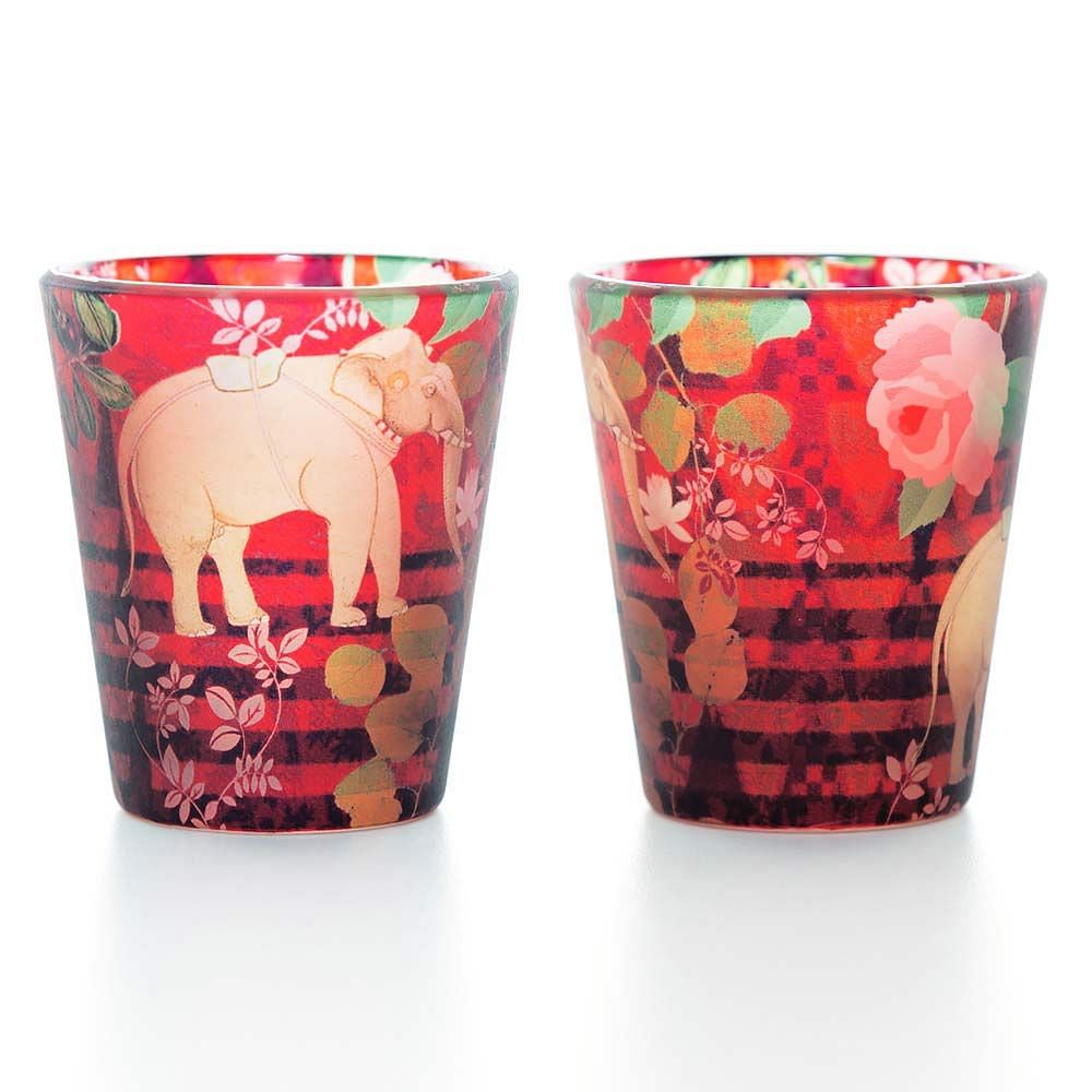 Accord of the Forest Frosted Shot Glasses (Set of 2)