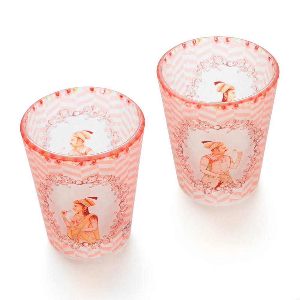 Mughal Corridors Frosted Shot Glasses (Set of 2)