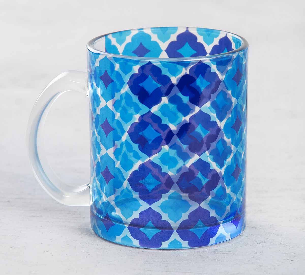 Ultramarine Tracery Glass Mug