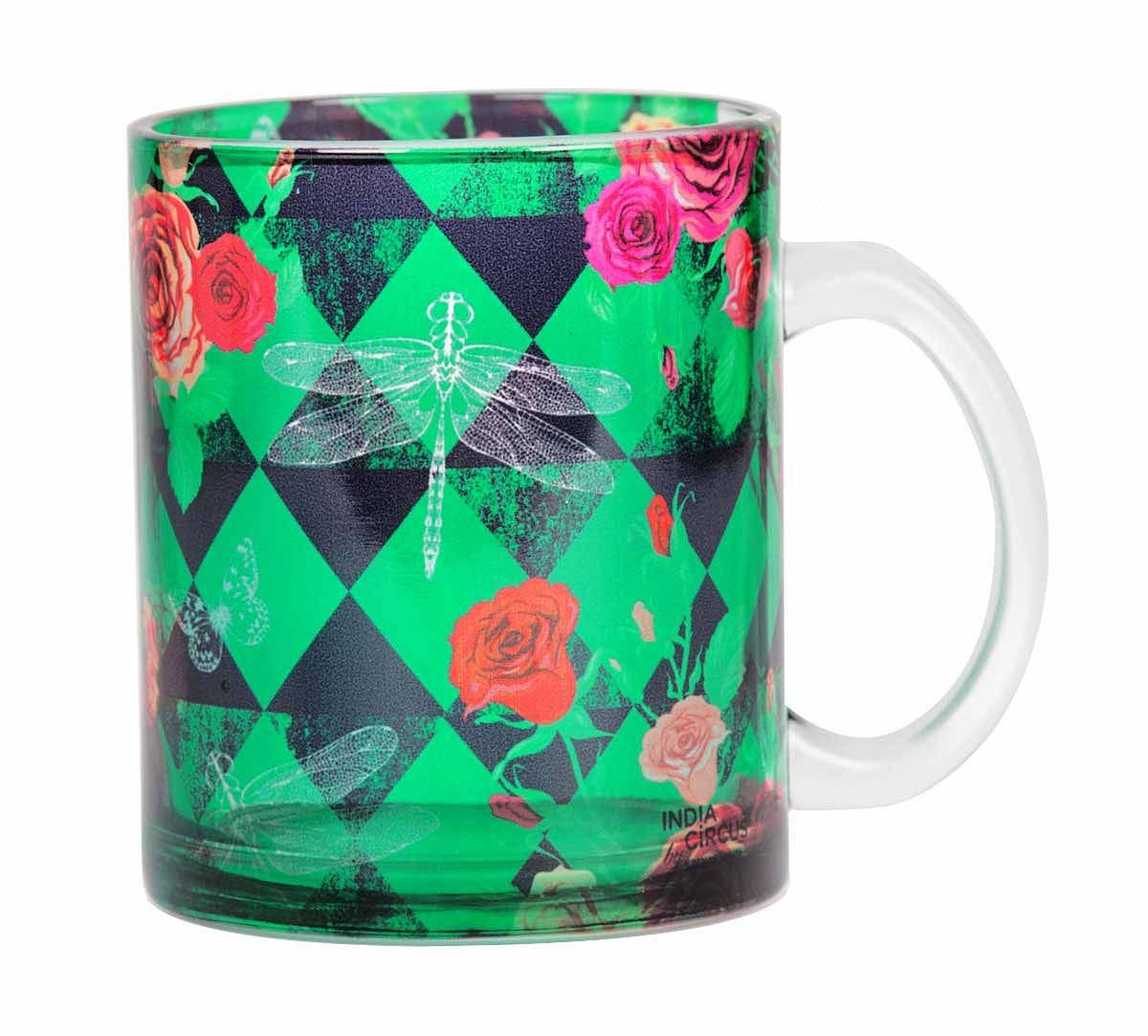 Floral Flutter Glass Mug