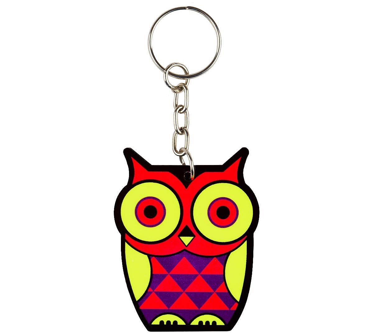 Peeking Owls Keychain