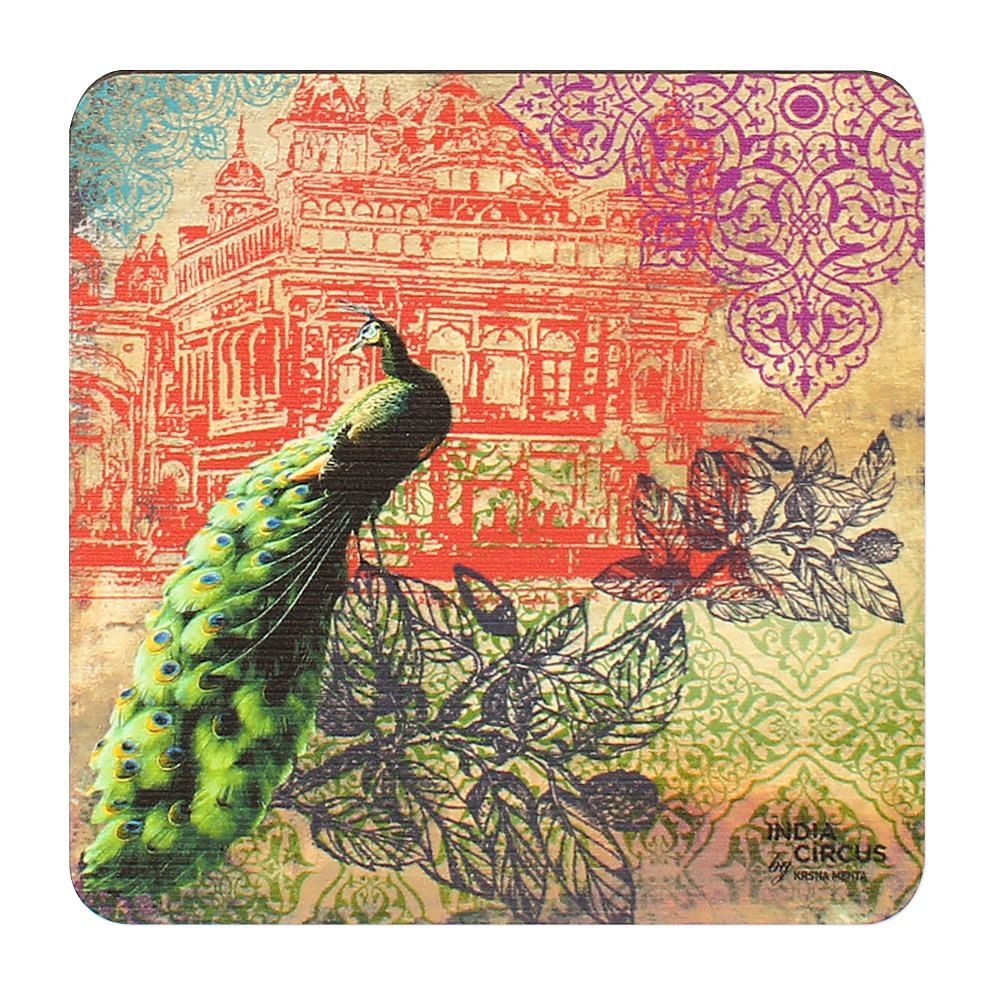 Peacock Saga MDF Coasters - (Set of 6)