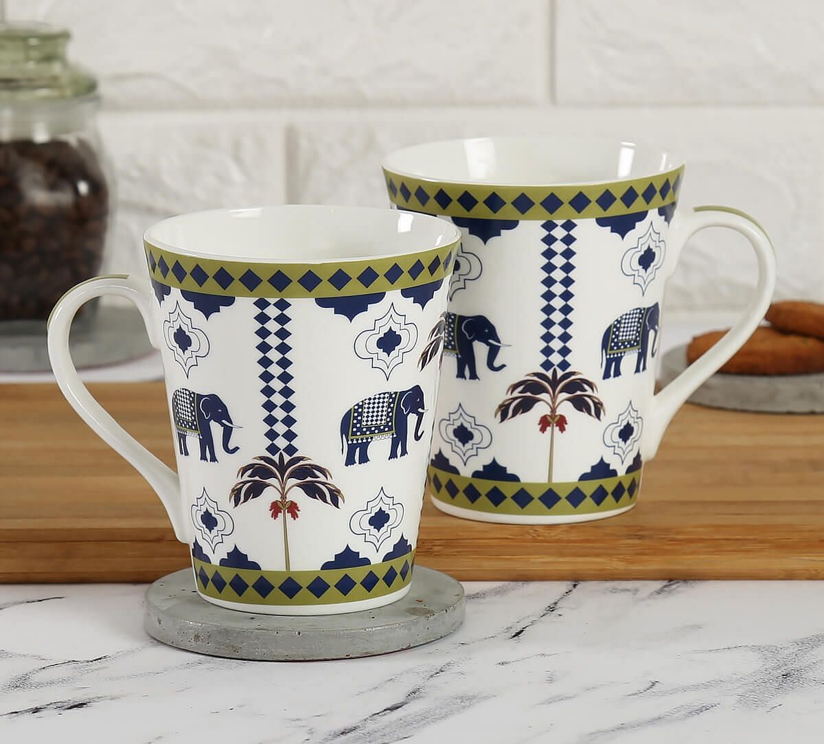 India Circus Earthy Symmetry Zing Mug Set of 2