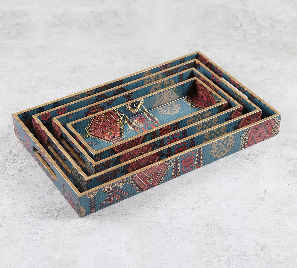 India Circu by Krsnaa Mehta Enchanting Mirage MDF Rectangle Tray