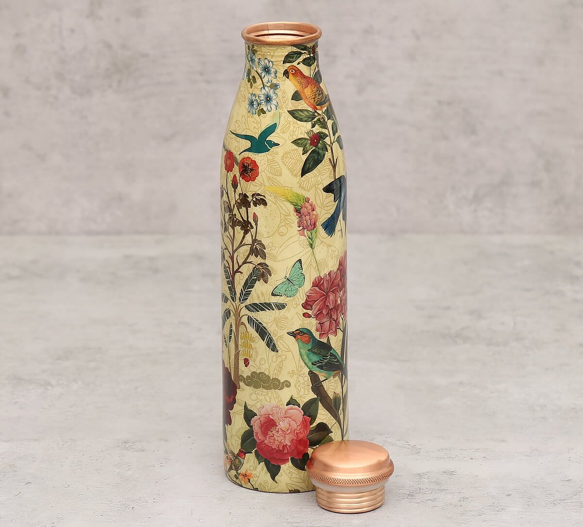 India Circus Bird Land Copper Bottle