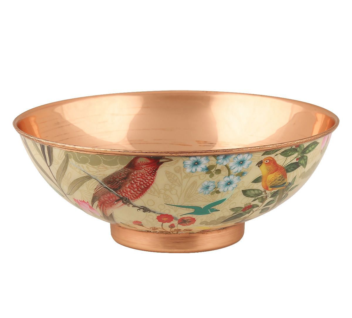 India Circus Bird Land Copper Bowl