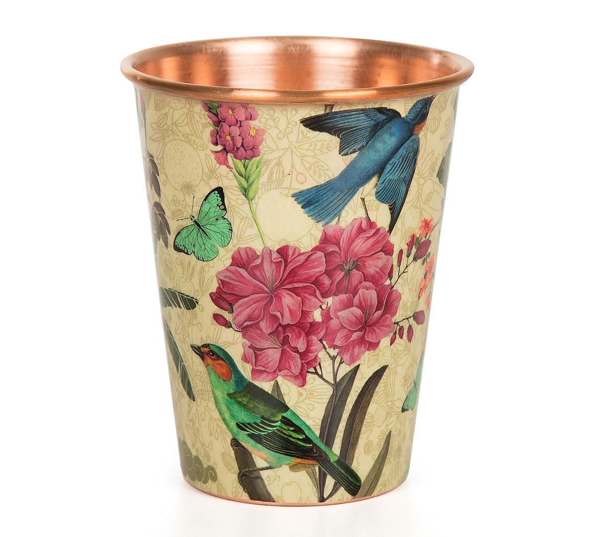 India Circus Bird Land Copper Tumbler