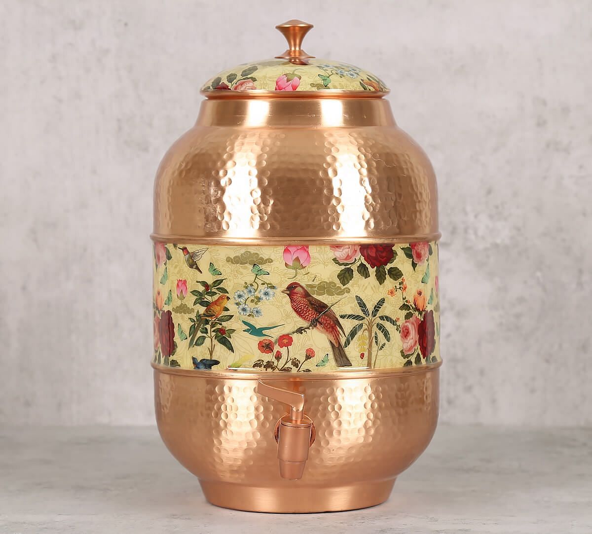 India Circus Bird Land Copper Water Dispenser