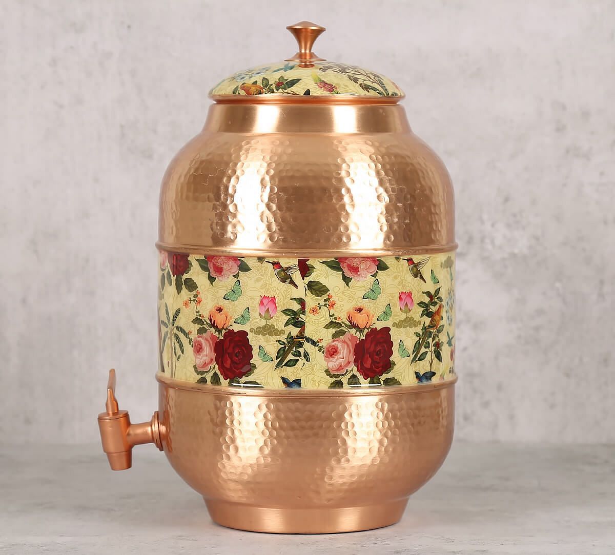 India Circus Bird Land Copper Water Dispenser