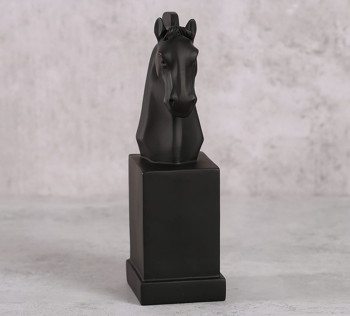 India Circus Black Beauty Horse Head Figurine