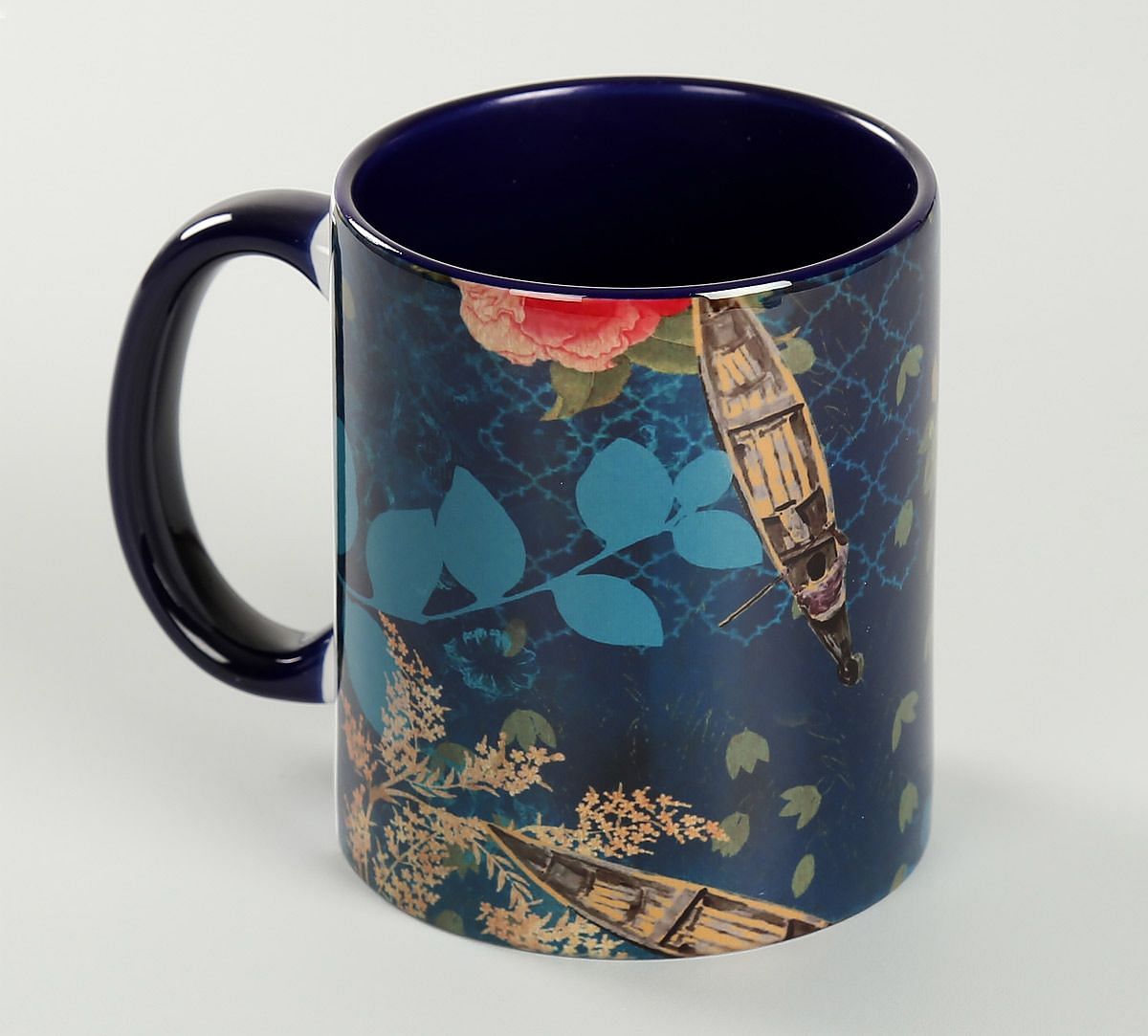 India Circus Blue Floral Lake Inception Coffee Mug