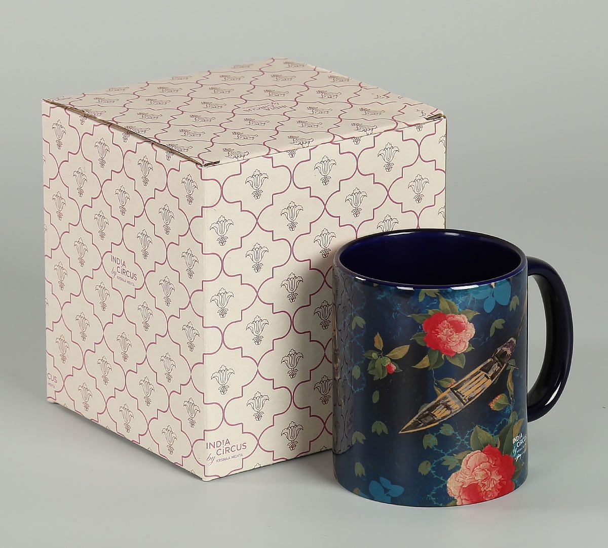 India Circus Blue Floral Lake Inception Coffee Mug