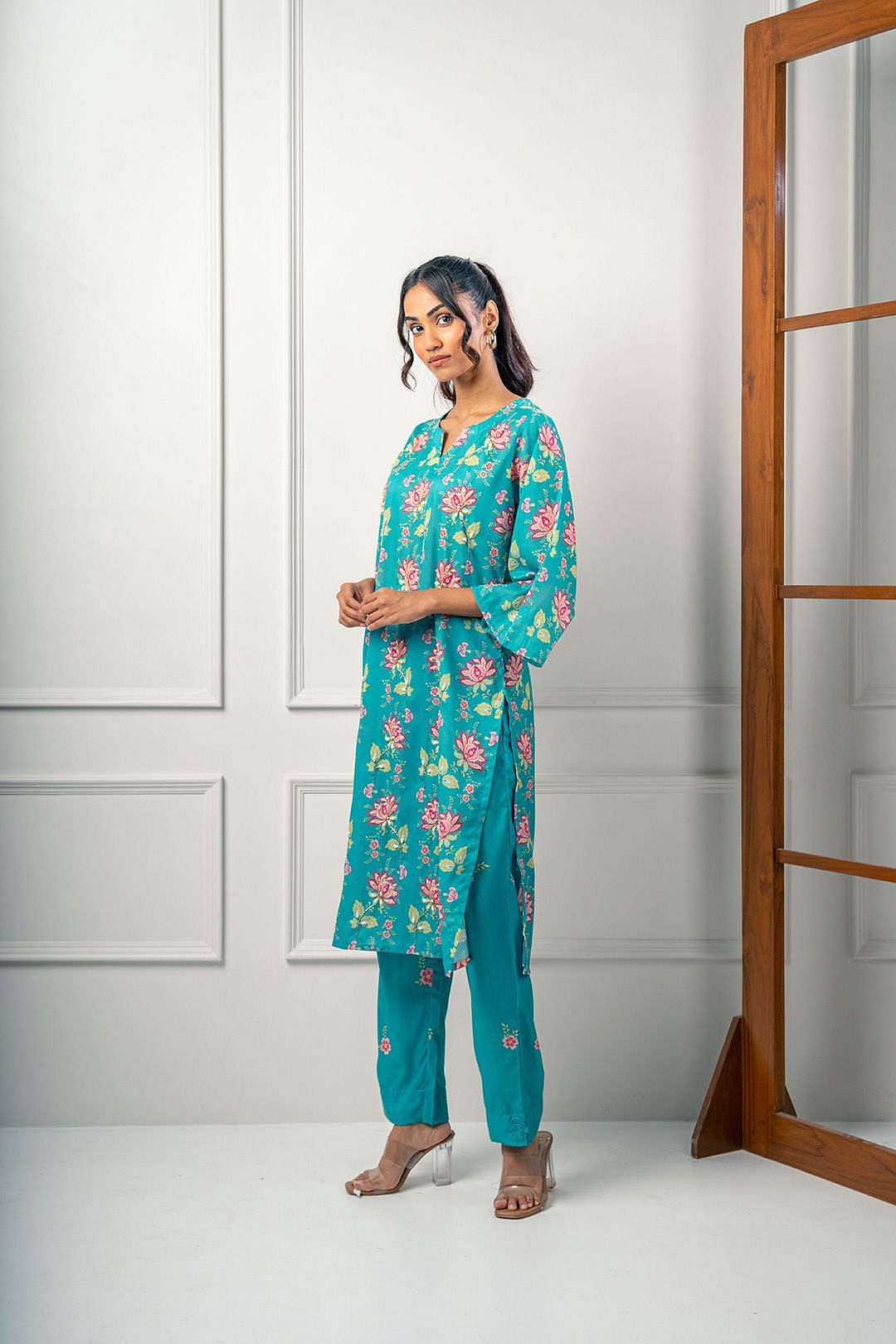 India Circus by Krsnaa Mehta Azealeas Azure Co-Ord Set