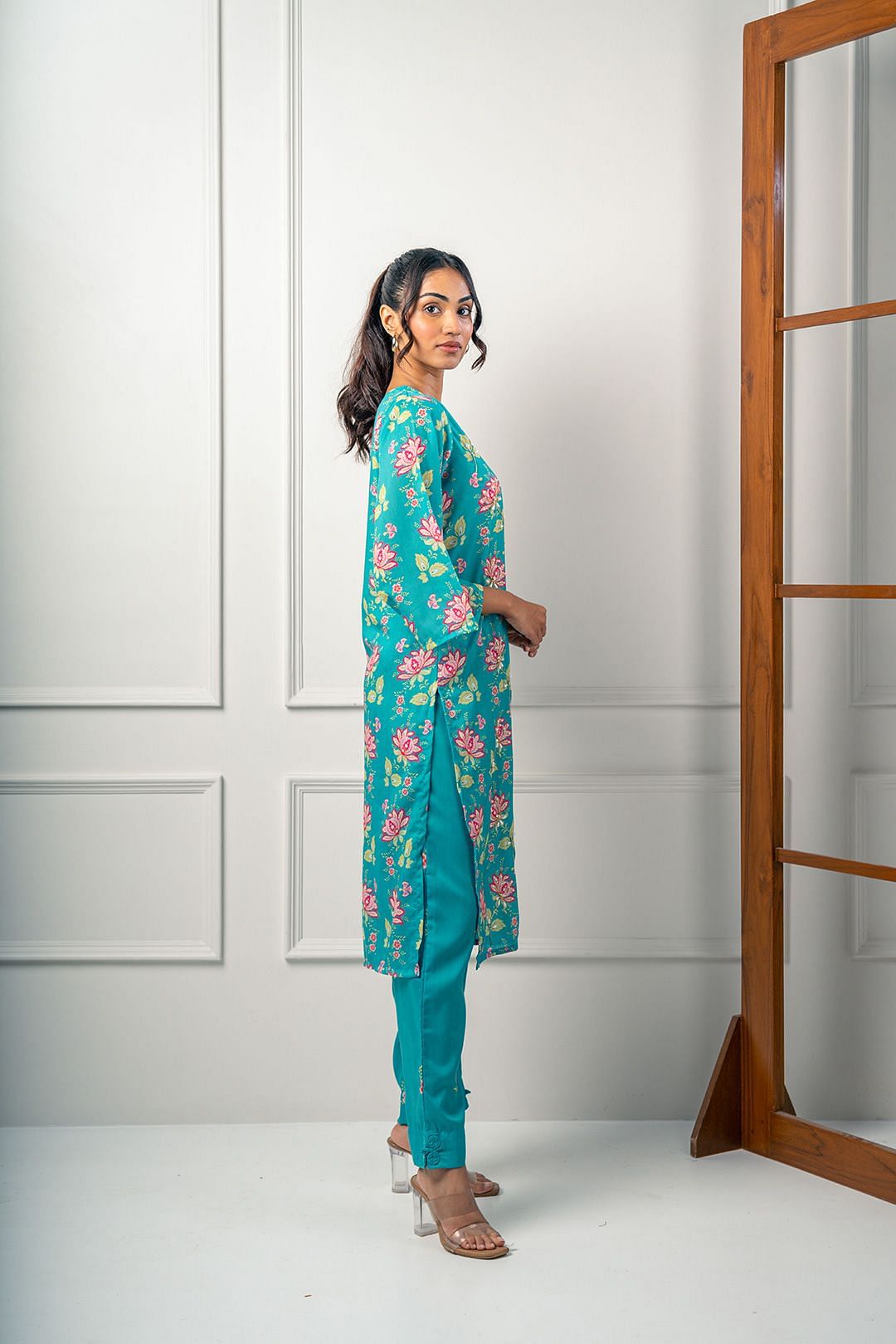 India Circus by Krsnaa Mehta Azealeas Azure Co-Ord Set