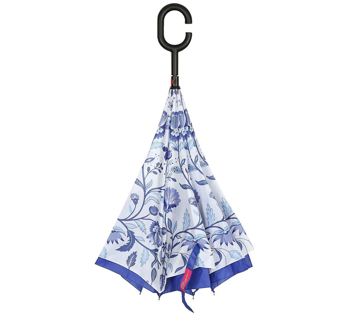 India Circus by Krsnaa Mehta Blaue Blume Reversible Umbrella