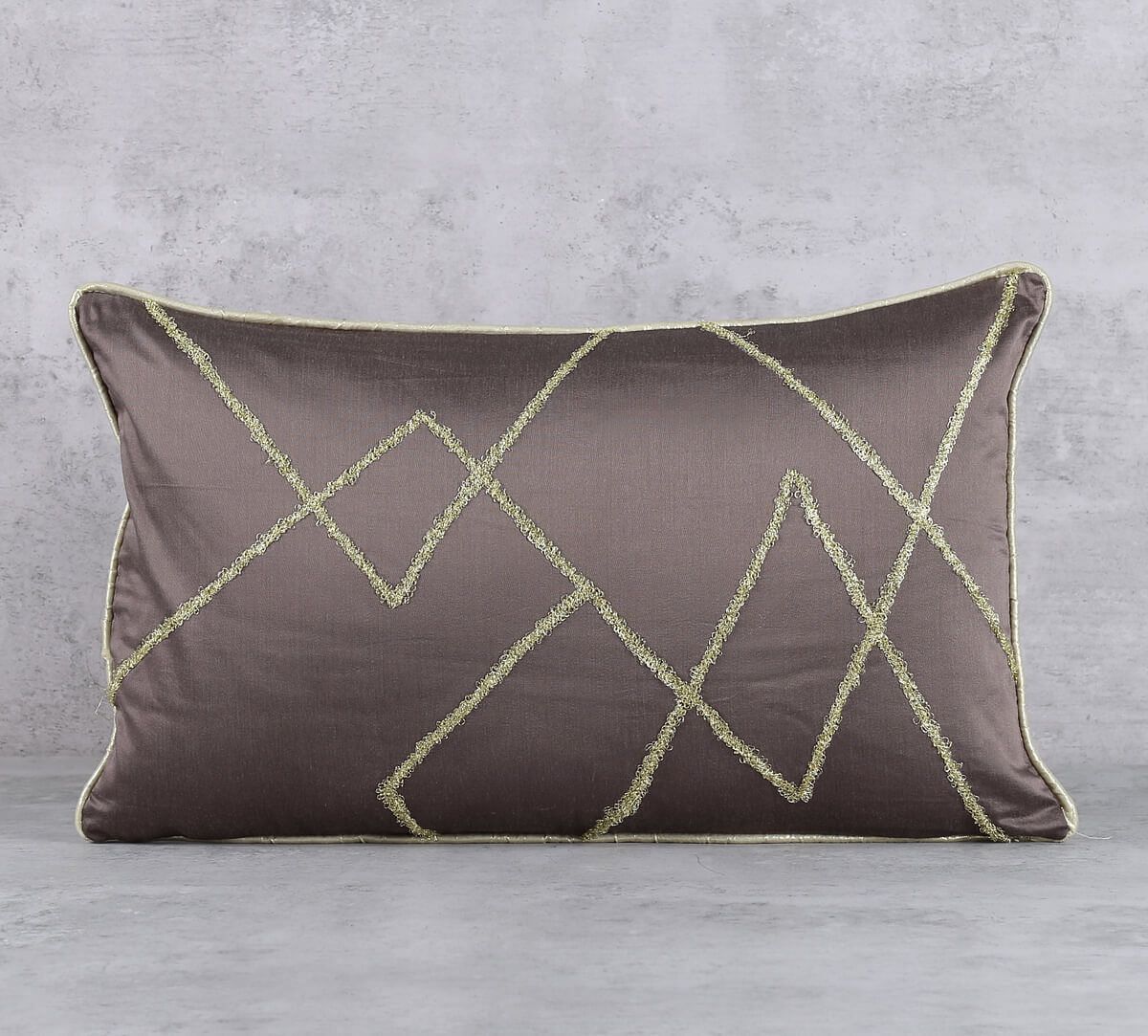 India Circus by Krsnaa Mehta Burgundy Gold Cushion Cover