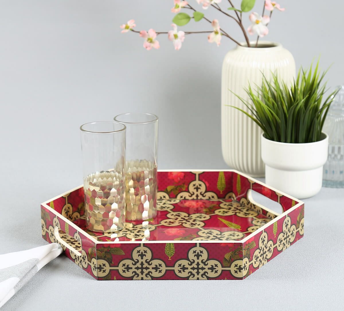 India Circus by Krsnaa Mehta Clover's Knotty Play Hexagon Tray