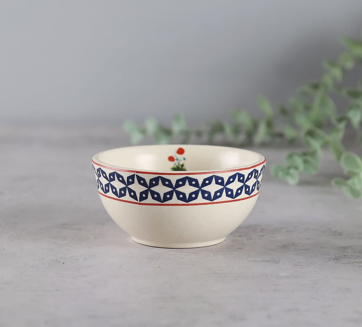 India Circus by Krsnaa Mehta Flowers and Ferns Katori Bowl