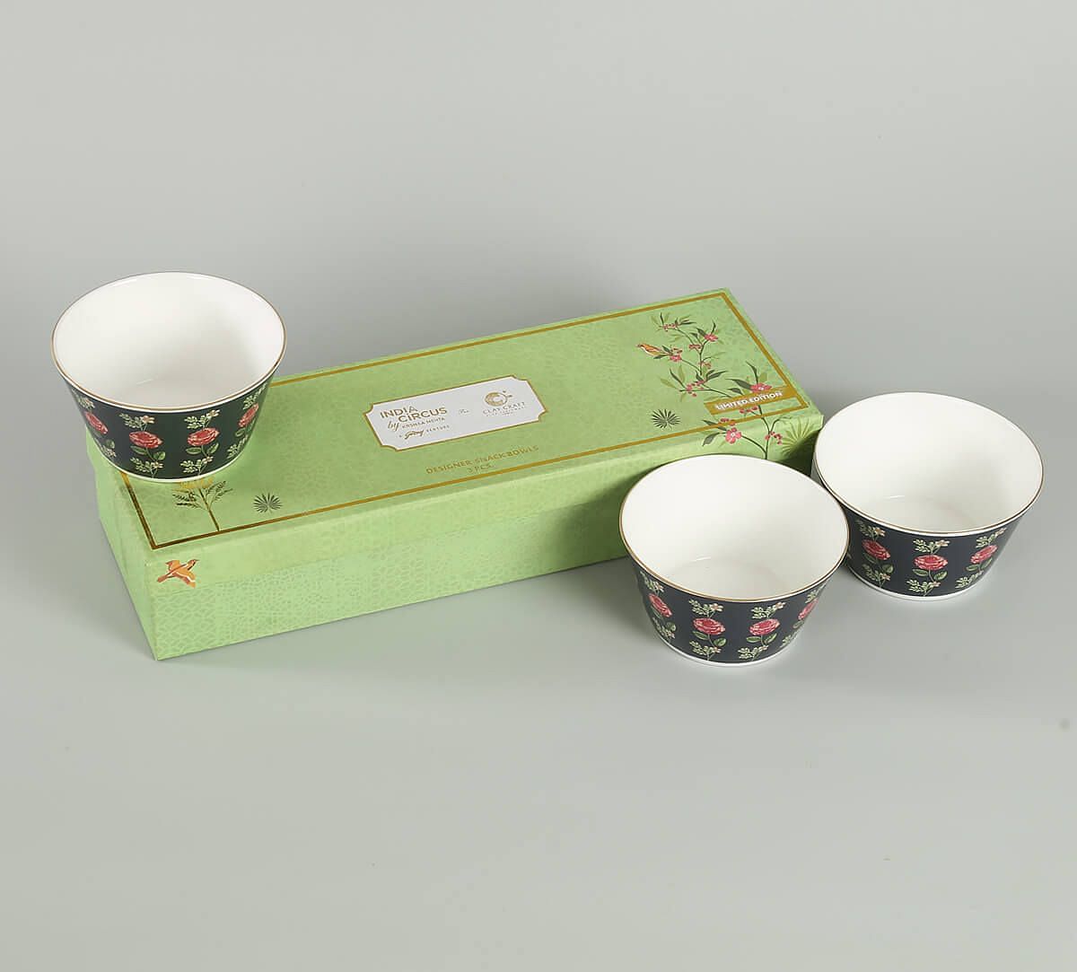 India Circus by Krsnaa Mehta Gruidae's Trance Nikko Bowl Set of 3