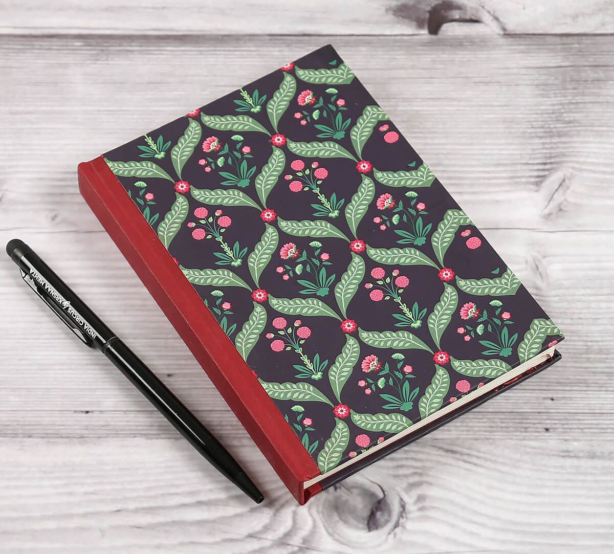 India Circus by Krsnaa Mehta Iron Blooming Dahlia A6 Notebook