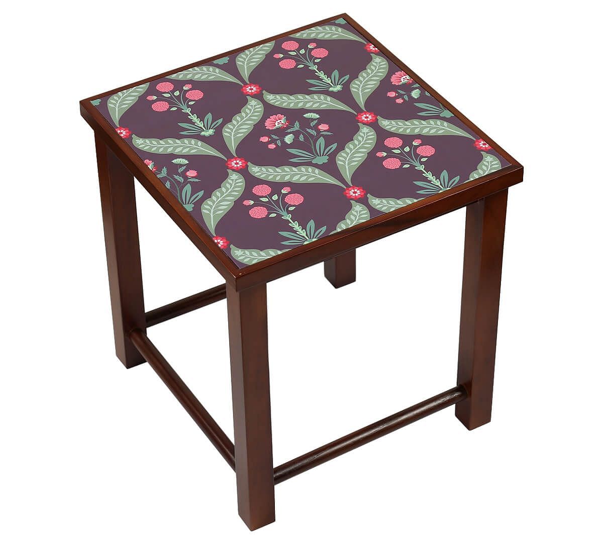 India Circus by Krsnaa Mehta Iron Blooming Dahlia Nesting Table