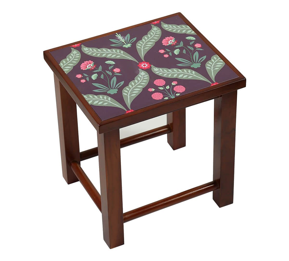 India Circus by Krsnaa Mehta Iron Blooming Dahlia Nesting Table