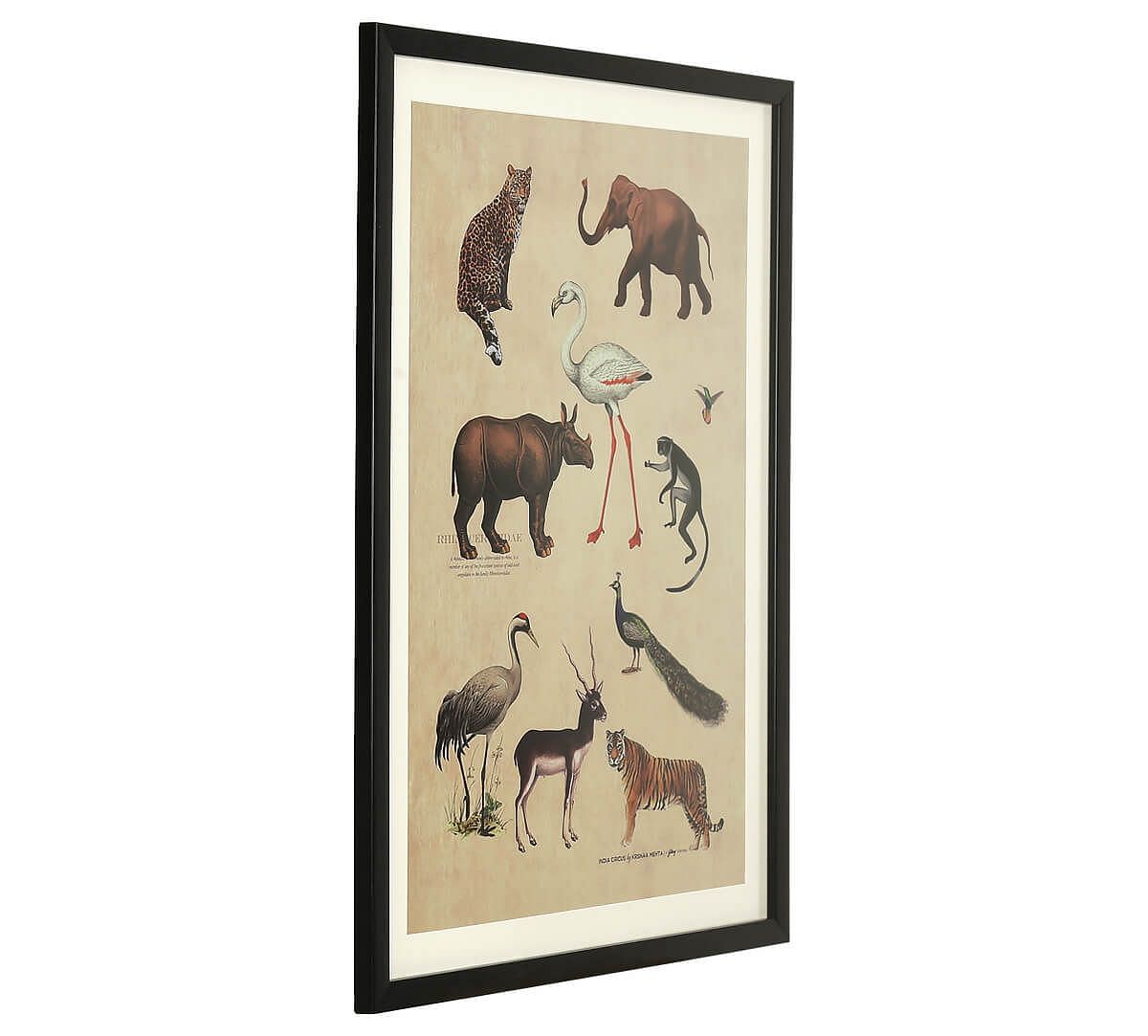 India Circus by Krsnaa Mehta Jungle Paradise Framed Wall Art