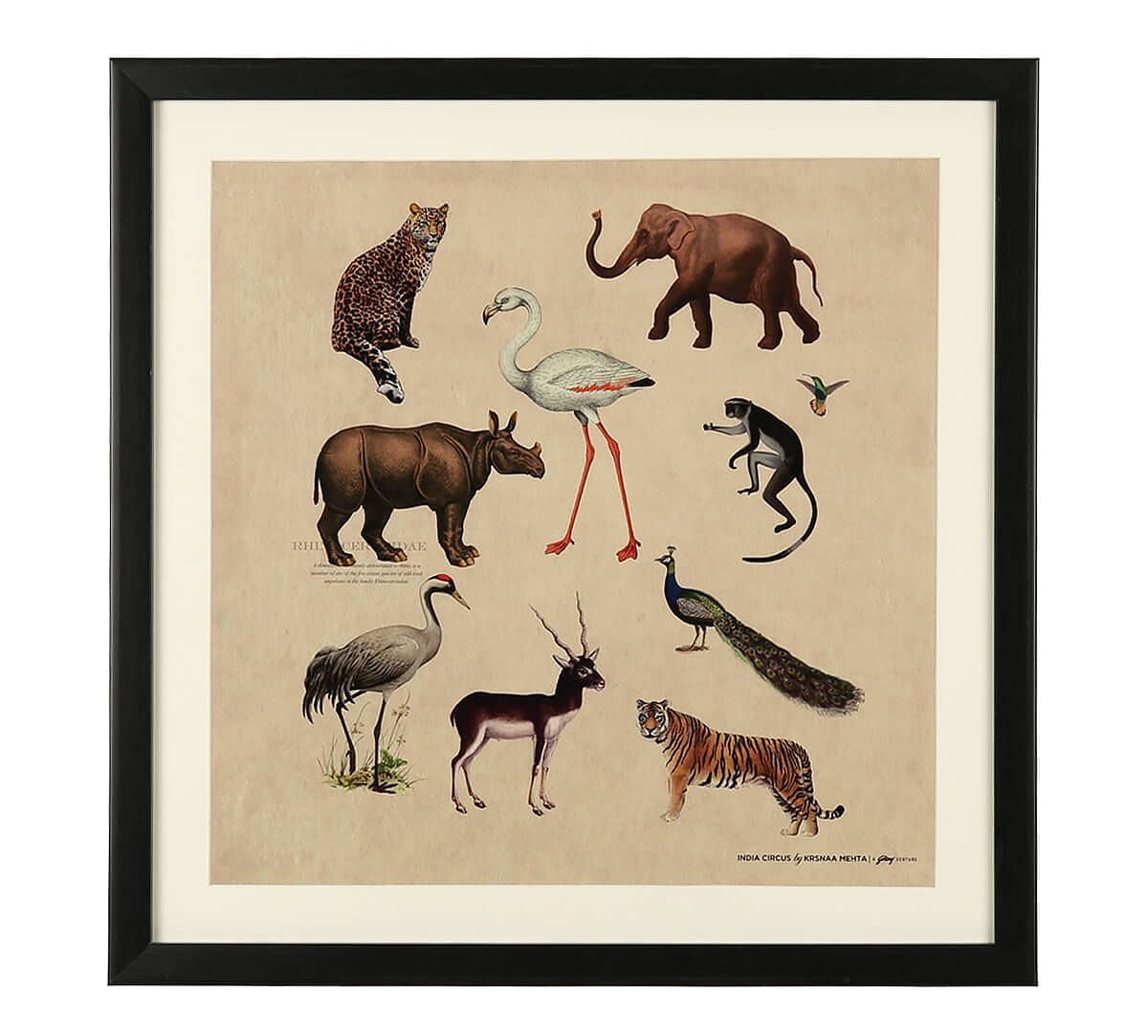 India Circus by Krsnaa Mehta Jungle Paradise Framed Wall Art