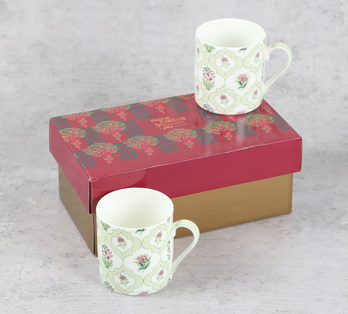 India Circus by Krsnaa Mehta Petal Perfection Mug Set of 2