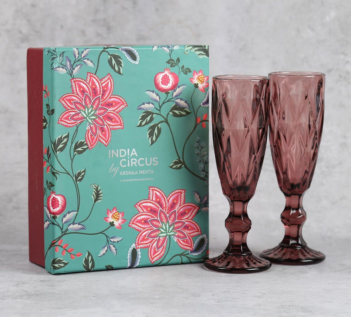 India Circus by Krsnaa Mehta Pink Champagne Glass