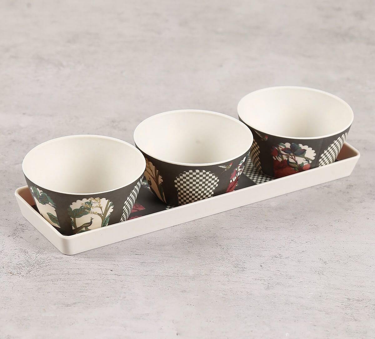 India Circus by Krsnaa Mehta Signature Windows Bowls and Tray Set