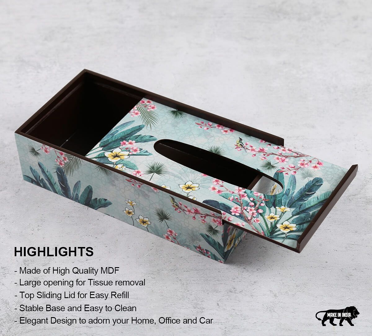 India Circus by Krsnaa Mehta Spring Bloom Tissue Box Holder