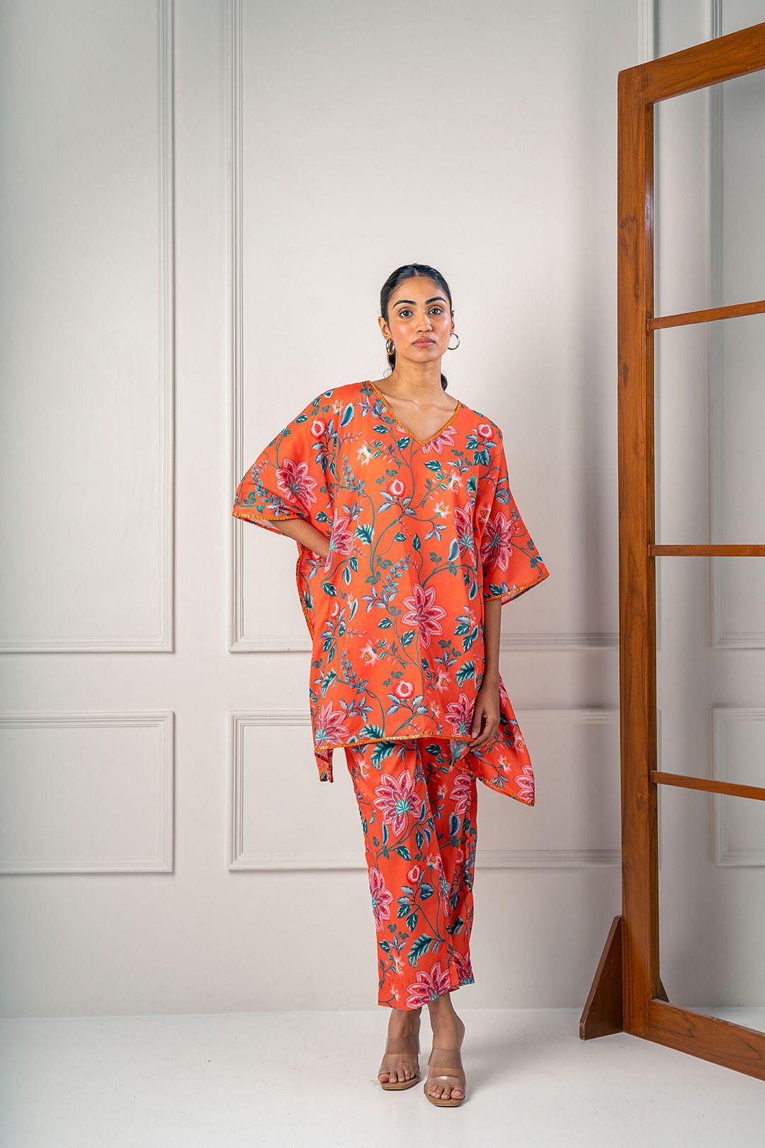 India Circus by Krsnaa Mehta Tangy Lilies Co-Ord Set