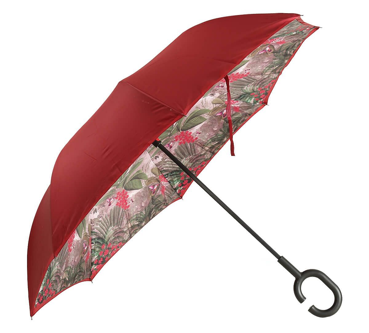 India Circus by Krsnaa Mehta Tropical View Reversible Reversible Umbrella