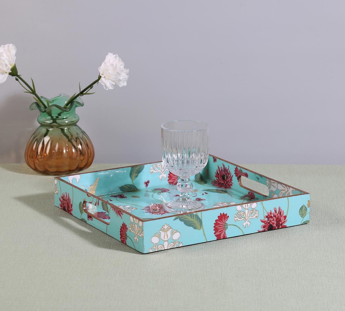 India Circus by Krsnaa Mehta Zinnian Jazz MDF Square Tray