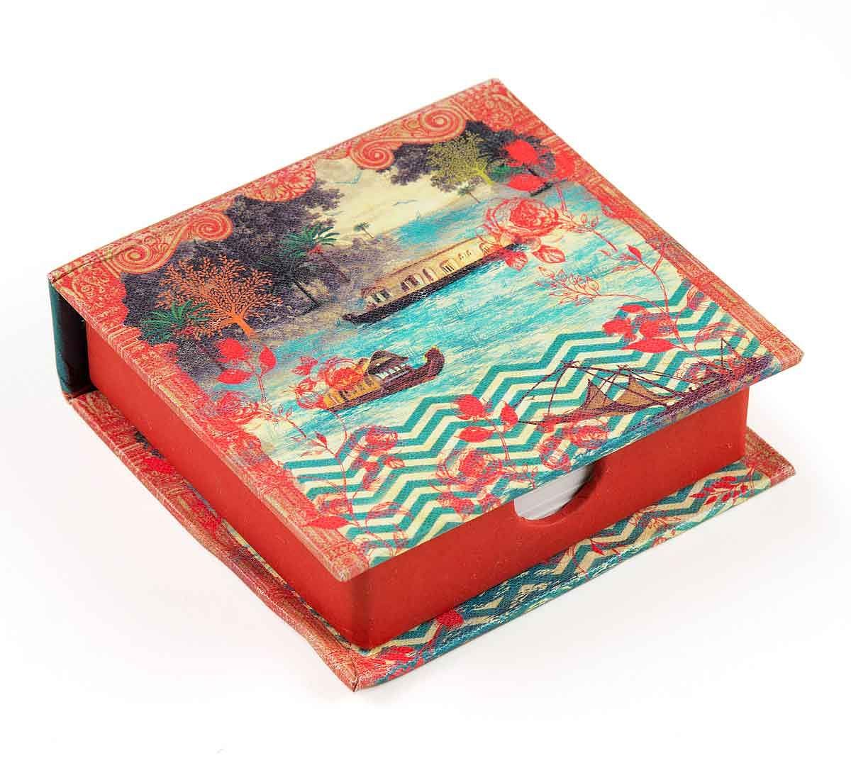 India Circus Chevron Backwaters Memo Pad Box