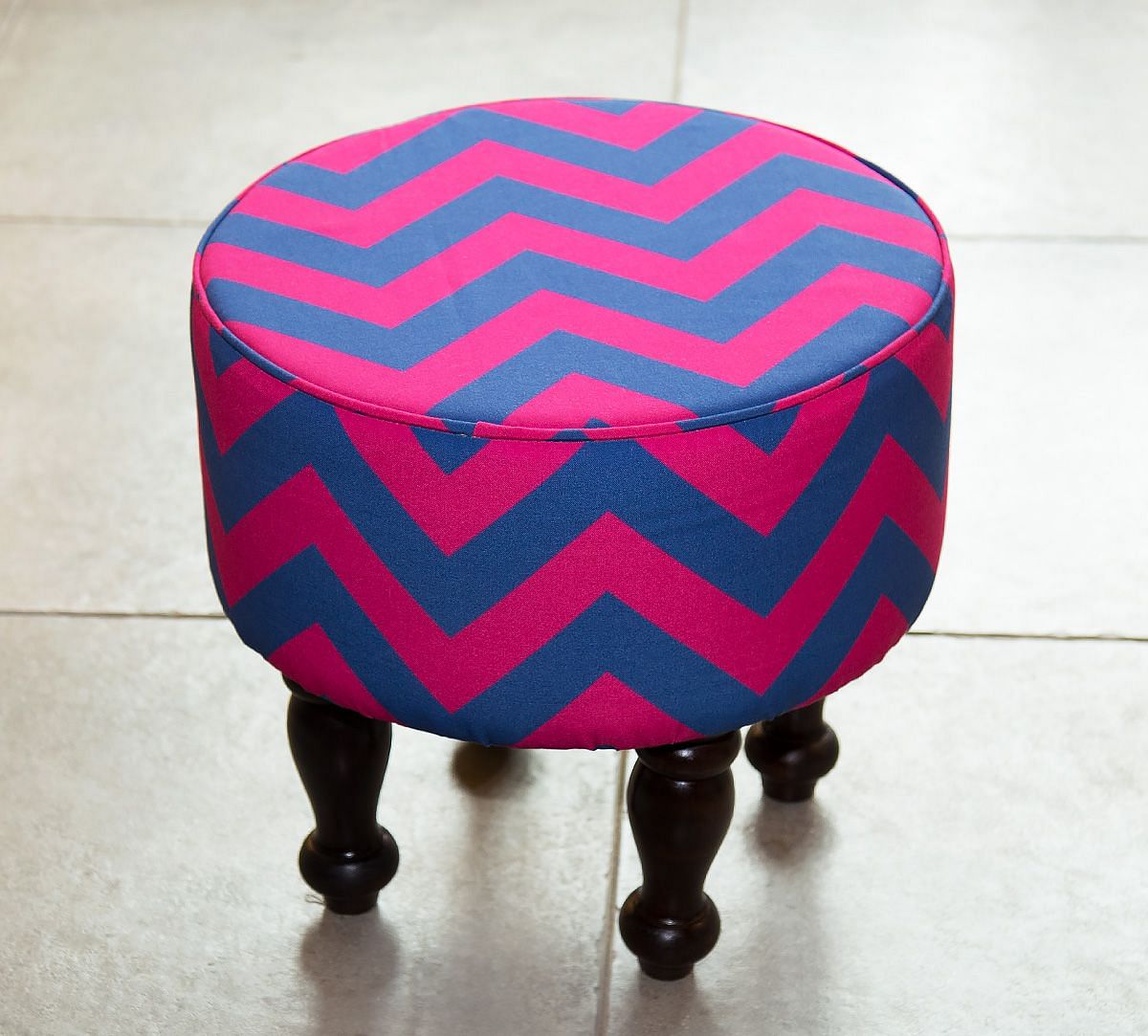 India Circus Chevron Melavo Ottoman