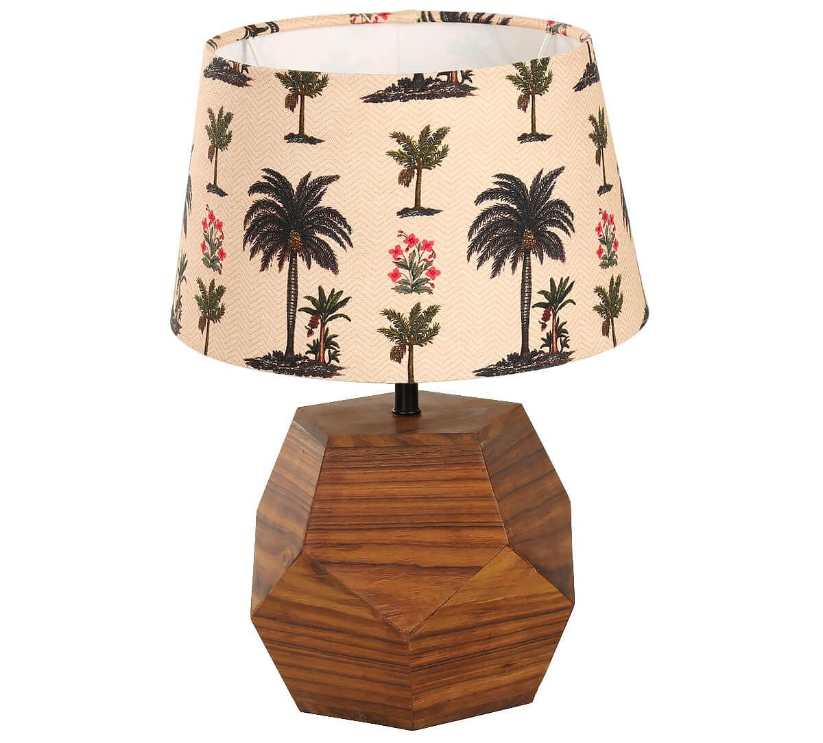 India Circus Chevron Palms Hexagonal Lamp Shade