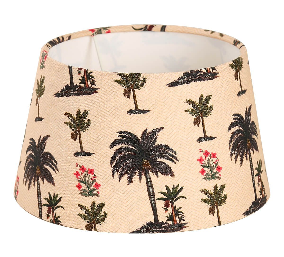 India Circus Chevron Palms Hexagonal Lamp Shade