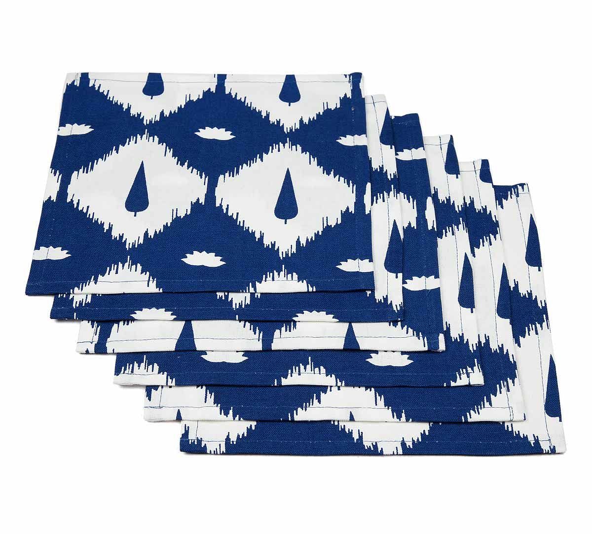 India Circus Conifer Symmetry Cocktail Napkins Set of 6