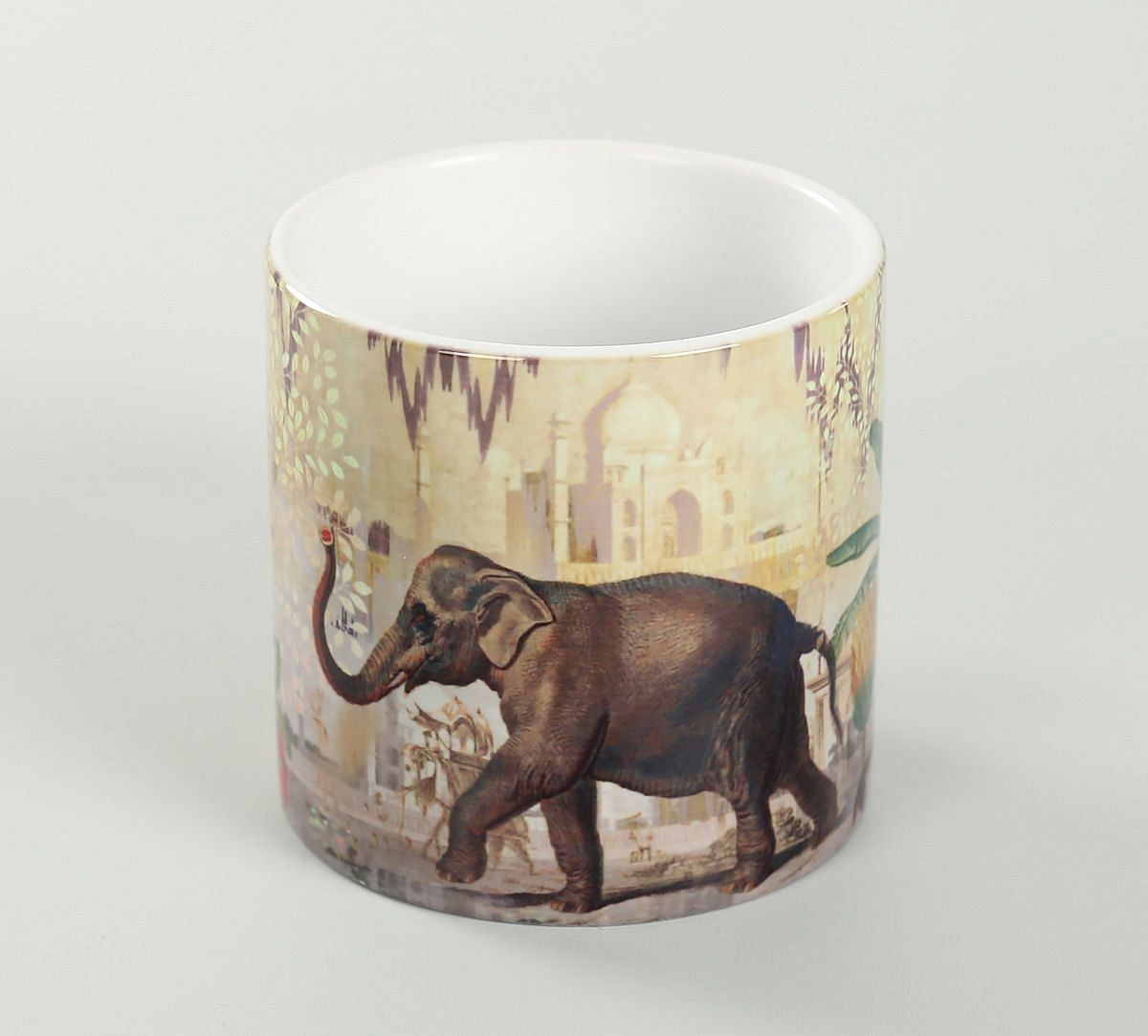 India Circus Elephants of Mathura Espresso Mug