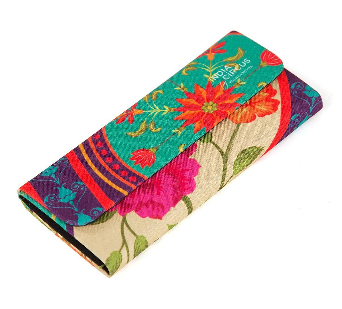 India Circus Floral Embroidery Spectacle Case