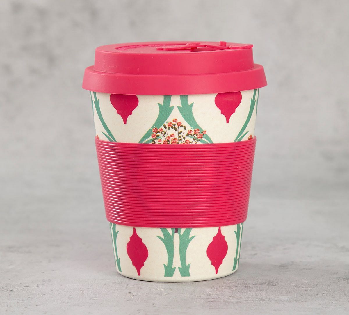 India Circus Lattice Blooms Bamboo Frankie Cup