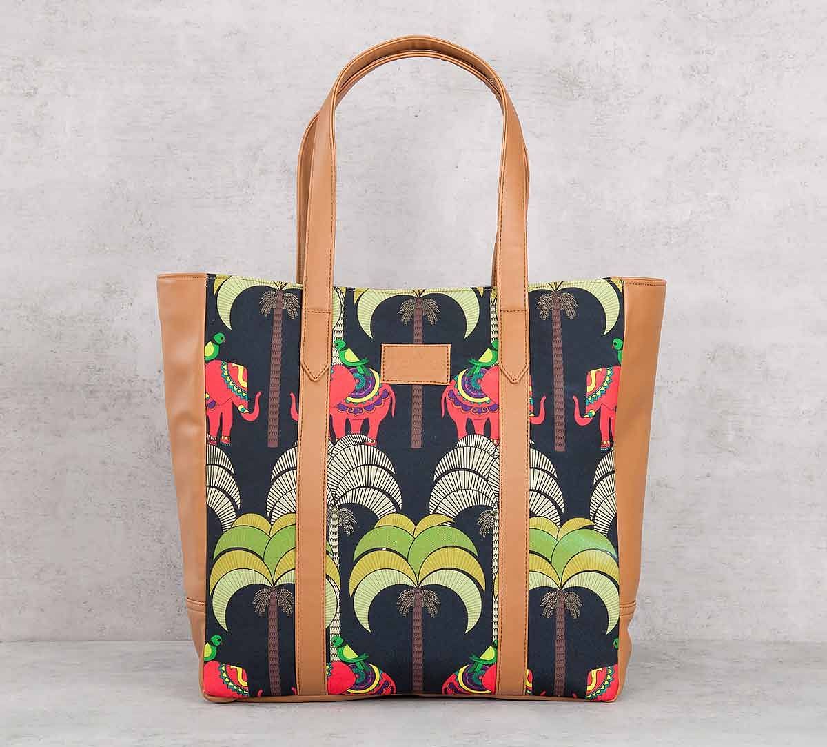 India Circus Palmeria Tusker Reiteration Tote Bag