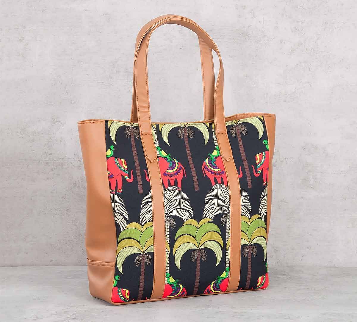 India Circus Palmeria Tusker Reiteration Tote Bag