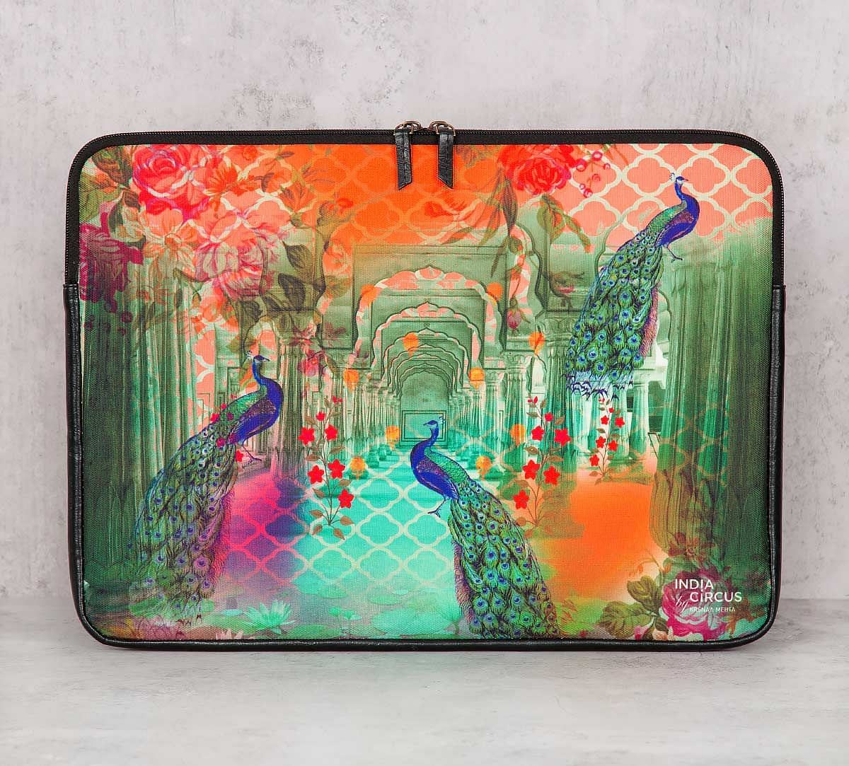 India Circus Peacock Dwar Laptop Sleeve