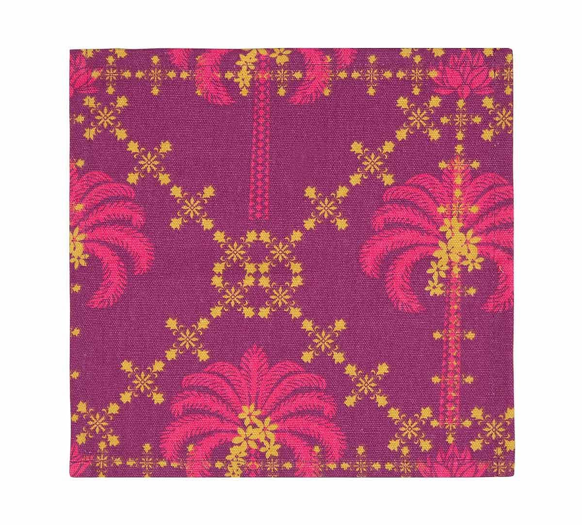 India Circus Poly Palmeria Cocktail Napkins Set of 6