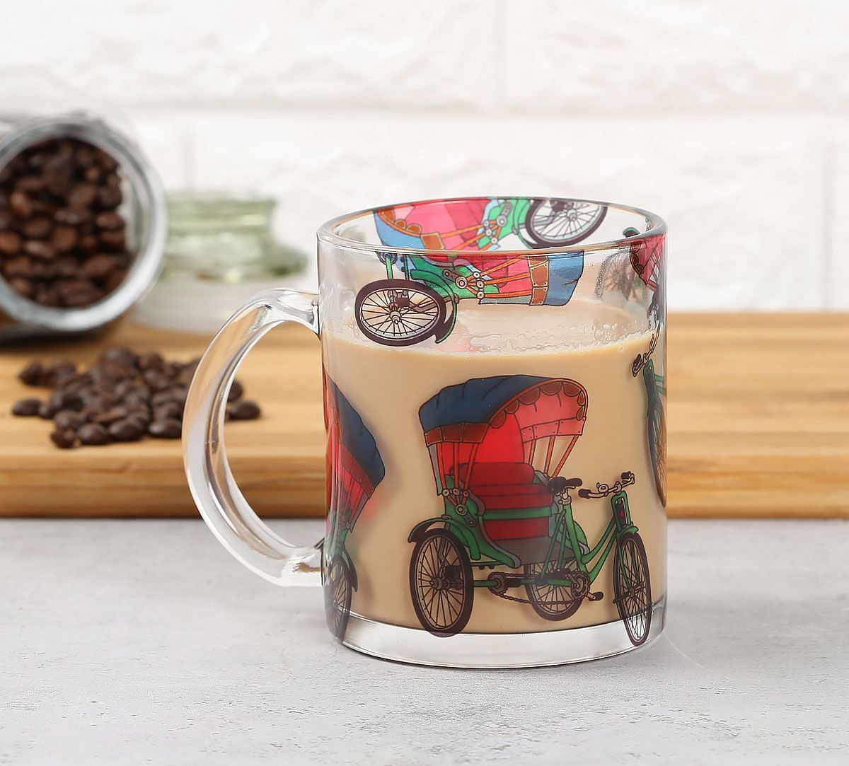 India Circus Pop Tanga Glass Mug