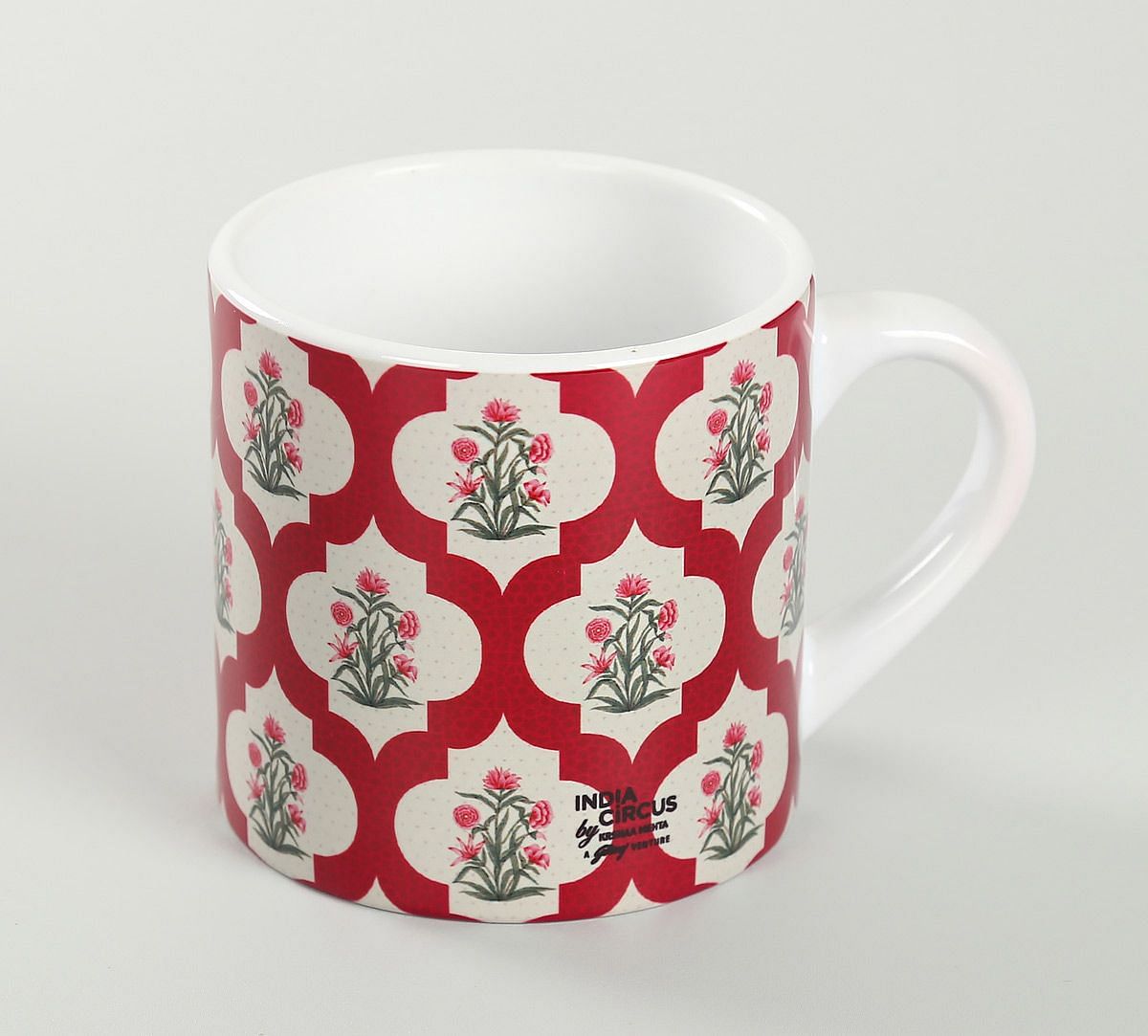 India Circus Poppy Flower Scarlet Espresso Mug