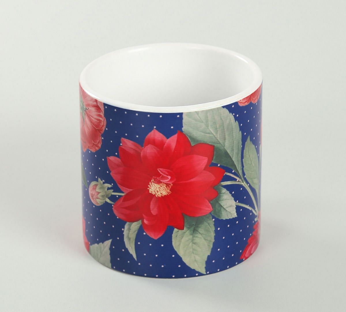 India Circus Red Blooms Espresso Mug